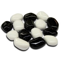 Декоративные камни (черные, белые)