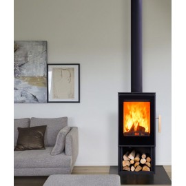 Denner Fire Печь камин Vitra с дровником
