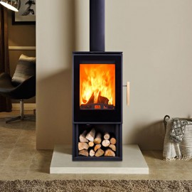 Denner Fire Печь камин Vitra с дровником
